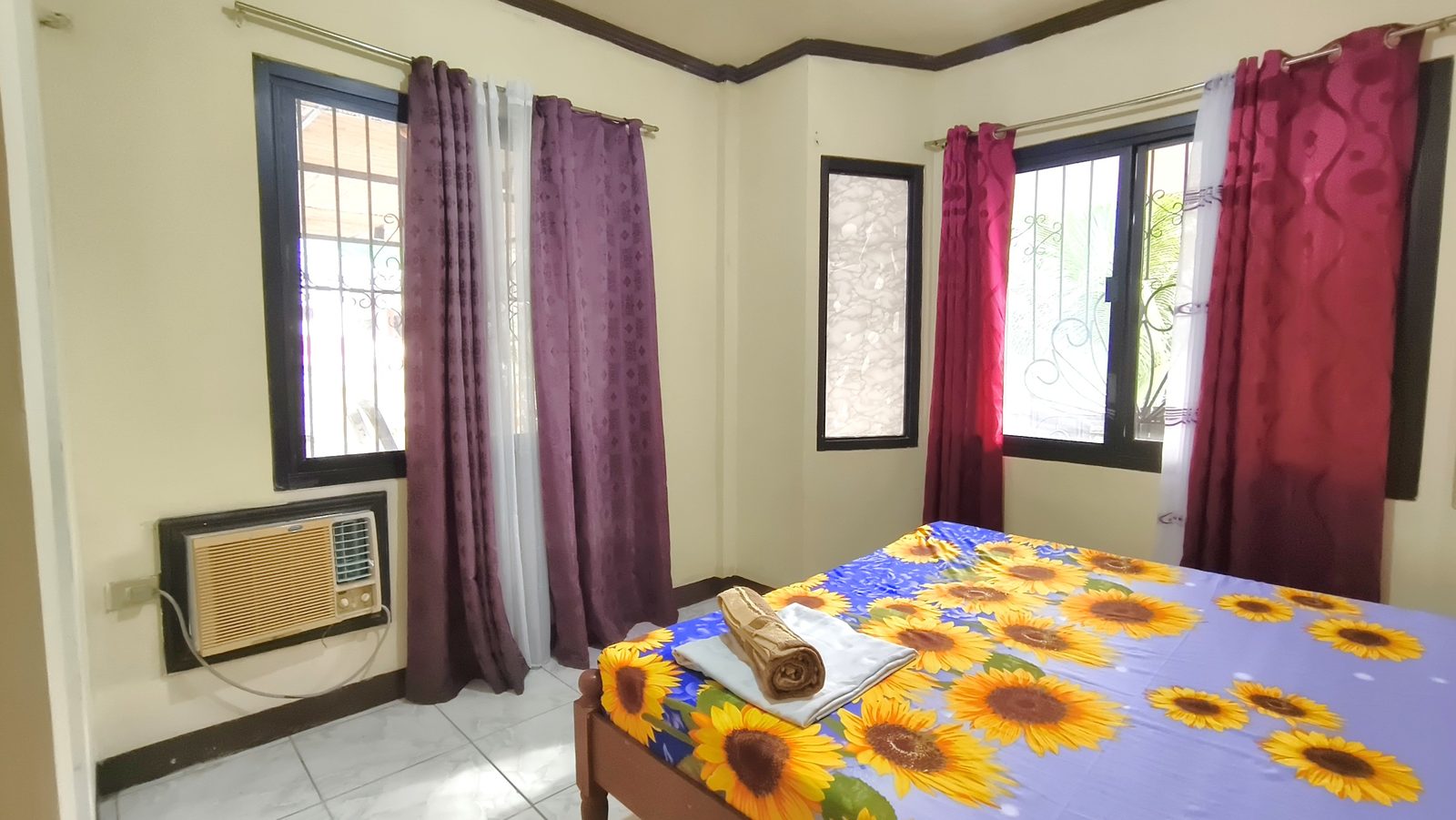Tamaraw Beach Room — air-conditioned double with windows on two sides